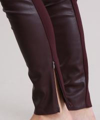 Calca-Feminina-Legging-com-Ziper-Vinho-8893825-Vinho_4