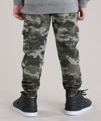 Calca-Infantil-Jogger-Estampada-Camuflada-Barra-com-Elastico-Verde-Militar-9150016-Verde_Militar_2