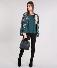 Blusa-Feminina-Manga-Morcego-Canelada-Ampla-Verde-Escuro-8965640-Verde_Escuro_3