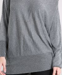 Sueter-Feminino-em-Trico-com-Lurex-Manga-Morcego-Decote-Canoa-Cinza-8926695-Cinza_4