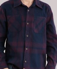 Camisa-Infantil-Xadrez-em-Flanela-com-Bolso-Manga-Longa-Azul-Marinho-1-8853266-Azul_Marinho_1_4