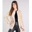 Casaco-Feminino-de-Pelo-Decote-Redondo-com-Bolsos-Bege-Claro-8491850-Bege_Claro_1_1