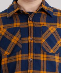 Camisa-Infantil-Xadrez-em-Flanela-Manga-Longa-com-Bolsos-Azul-Marinho-8853266-Azul_Marinho_4