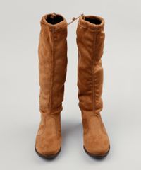 Bota-Infantil-em-Suede-Cano-Alto-Caramelo-9050099-Caramelo_4