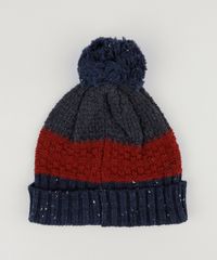 Gorro-Masculino-em-Trico-com-Listras-e-Pompom-Azul-Marinho-8903304-Azul_Marinho_2 Gorro-Masculino-em-Trico-com-Listras-e-Pompom-Azul-Marinho-8903304-Azul_Marinho_2