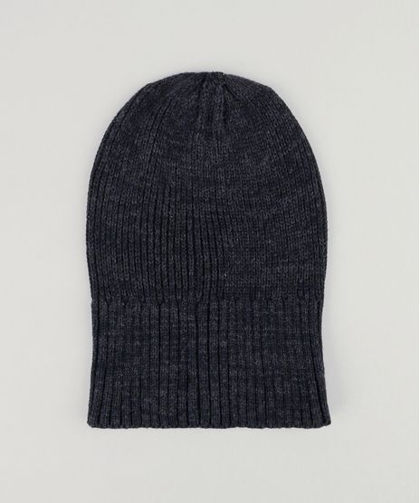 Gorro-Masculino-em-Trico-Mescla-Chumbo-8903240-Chumbo_1