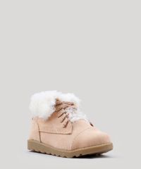 Bota-Infantil-Coturno-com-Pelo-em-Suede-Bege-Claro-9108613-Bege_Claro_2