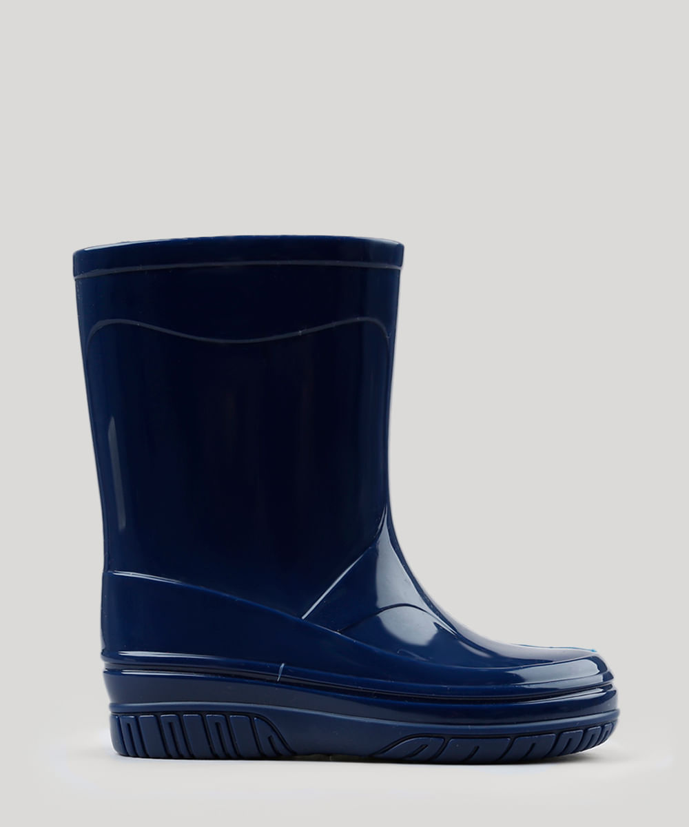 Bota Infantil Galocha Cano Médio Azul Marinho