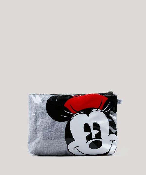Nécessaire Feminina Minnie Mouse Cinza Único