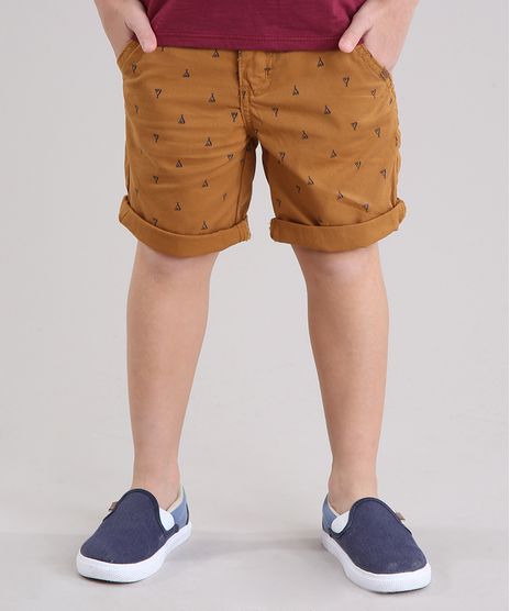 Bermuda-Infantil-Estampada-com-Bolsos-Caramelo-9150748-Caramelo_1