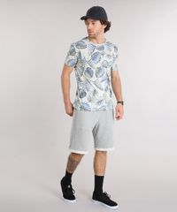 Bermuda-Masculina-em-Moletom-com-Bolsos-Cinza-Mescla-Claro-8886545-Cinza_Mescla_Claro_3