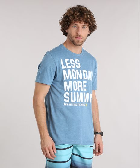 Camiseta-Masculina-Manga-Curta-Gola-Careca-com-Estampa--Less-Monday-More-Summer--Azul-9159185-Azul_1