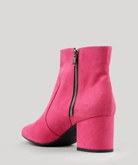 Bota-Feminina-Salto-Baixo-em-Suede-com-Bico-Redondo-Pink-9076679-Pink_3
