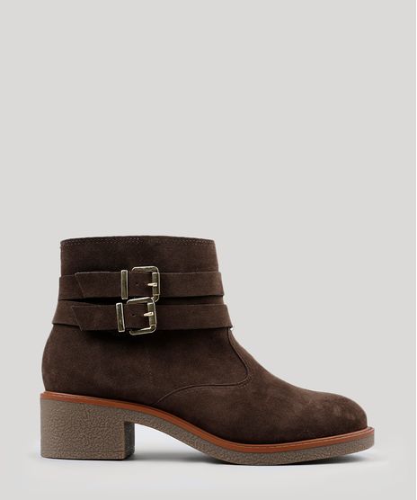 Bota-Feminina-Moleca-Cano-Baixo-com-Fivelas-Marrom-9083651-Marrom_1