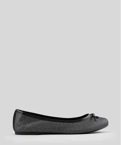 Sapatilha-Feminina-Bico-Redondo-Via-Uno-com-Lurex-Preta-9185877-Preto_1