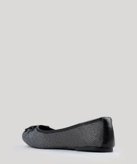 Sapatilha-Feminina-Bico-Redondo-Via-Uno-com-Lurex-Preta-9185877-Preto_3 Sapatilha-Feminina-Bico-Redondo-Via-Uno-com-Lurex-Preta-9185877-Preto_3