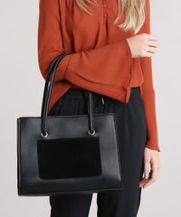 Bolsa-Feminina-Shoulder-com-Alca-Fixa--Preto-8883251-Preto_2
