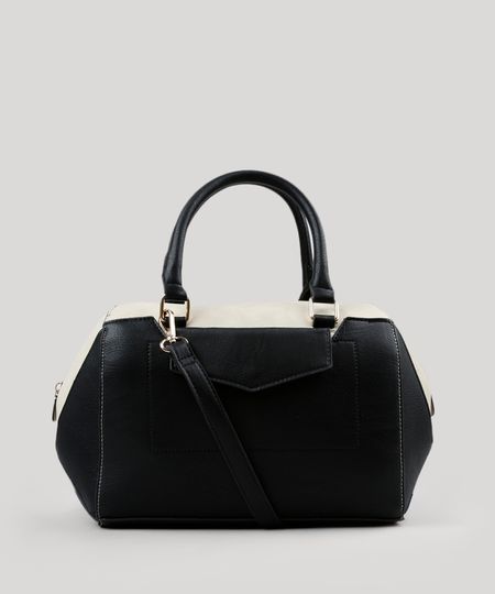 Bolsa-Feminina-Bau-Bicolor-com-Alca-Transversal-Preta-8878202-Preto_1 Bolsa-Feminina-Bau-Bicolor-com-Alca-Transversal-Preta-8878202-Preto_1