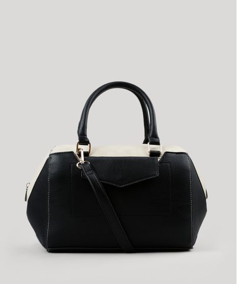 Bolsa-Feminina-Bau-Bicolor-com-Alca-Transversal-Preta-8878202-Preto_1