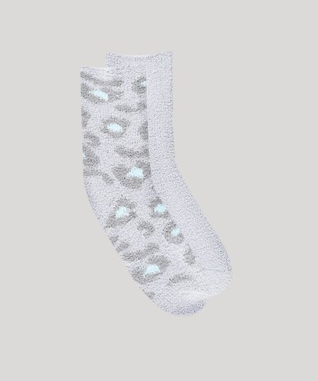 Kit-de-2-Meias-Femininas-de-Inverno-Felpudas-Multicor-8900285-Multicor_1