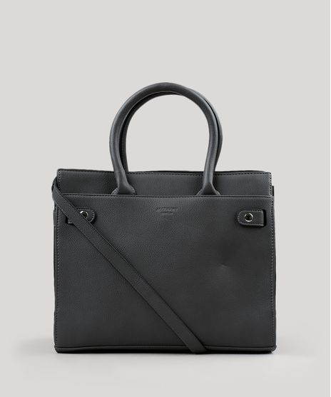 Bolsa-Feminina-Trapezio-com-Alca-Removivel-Chumbo-8412332-Chumbo_1