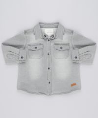 Camisa-Jeans-Infantil-em-Moletom-Manga-Longa-com-Bolso-Cinza-Claro-8870171-Cinza_Claro_1 Camisa-Jeans-Infantil-em-Moletom-Manga-Longa-com-Bolso-Cinza-Claro-8870171-Cinza_Claro_1