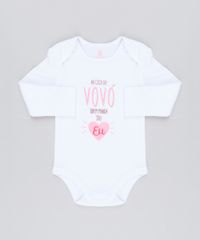 Body-Infantil--Na-Casa-da-Vovo-Quem-Manda-Sou-Eu--em-Manga-Longa-com-Decote-Redondo-em-Algodao---Sustentavel-Branco-8921668-Branco_1