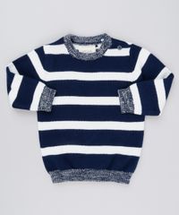 Sueter-Infantil-Listrado-em-Trico-Gola-Redonda-Manga-Longa-Azul-Marinho-8871182-Azul_Marinho_1