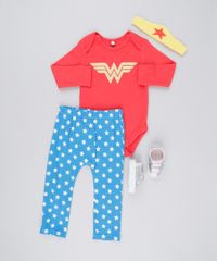 Calca-Infantil-Mulher-Maravilha-Estampada-de-Estrelas-em-Algodao---Sustentavel-Azul-8928718-Azul_3