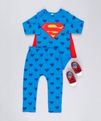 Calca-Infantil-Super-Homem-Estampada-em-Algodao---Sustentavel-Azul-8928760-Azul_3