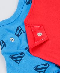 Body-Infantil-Super-Homem-Estampado-com-Capa-Manga-Longa-Decote-Redondo-em-Algodao---Sustentavel-Azul-8928704-Azul_4