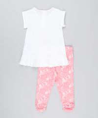 Conjunto-Infantil-de-Manga-Curta-com-Babados-e-Lacos-Off-White---Calca-Legging-Estampada-Floral-em-Algodao---Sustentavel-Rosa-8917140-Rosa_2