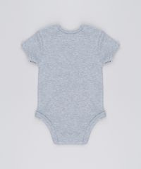Body-Infantil--Esse-Nenem-Aqui-Adora-O-Colinho-da-Vovo--Manga-Curta-Decote-Redondo-em-Algodao---Sustentavel-Cinza-Mescla-8920546-Cinza_Mescla_2