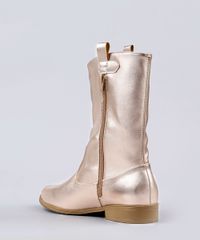 Bota-Infantil-Feminina-Cano-Medio-Metalizada-Rose-9143746-Rose_3