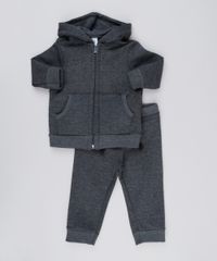 Conjunto-Infantil-de-Blusao-Basico-com-Capuz---Calca-em-Moletom-Cinza-Mescla-Escuro-9161187-Cinza_Mescla_Escuro_1