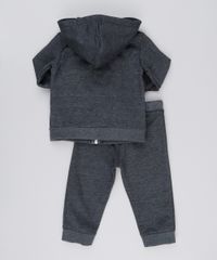 Conjunto-Infantil-de-Blusao-Basico-com-Capuz---Calca-em-Moletom-Cinza-Mescla-Escuro-9161187-Cinza_Mescla_Escuro_2