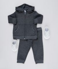 Conjunto-Infantil-de-Blusao-Basico-com-Capuz---Calca-em-Moletom-Cinza-Mescla-Escuro-9161187-Cinza_Mescla_Escuro_3