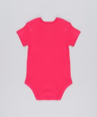 Body-Infantil--Cuidado-Papai-Ciumento--em-Manga-Curta-com-Decote-Redondo-em-Algodao---Sustentavel-Rosa-Escuro-8920470-Rosa_Escuro_2