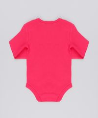 Body-Infantil--Cuidado-Papai-Ciumento--em-Manga-Longa-com-Decote-Redondo-em-Algodao---Sustentavel-Rosa-Escuro-8920964-Rosa_Escuro_2