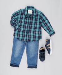 Camisa-Infantil-Xadrez-Manga-Longa-com-Bolso-Verde-8854764-Verde_3