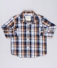 Camisa-Infantil-Xadrez-Manga-Longa-com-Bolso-Caramelo-8854758-Caramelo_1
