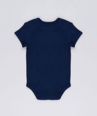 Body-Infantil--Cuidado----Alto-Nivel-de-Fofura--em-Manga-Curta-com-Decote-Redondo-em-Algodao---Sustentavel-Azul-Marinho-8920484-Azul_Marinho_2