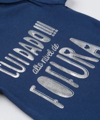 Body-Infantil--Cuidado----Alto-Nivel-de-Fofura--em-Manga-Curta-com-Decote-Redondo-em-Algodao---Sustentavel-Azul-Marinho-8920484-Azul_Marinho_4