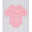Body-Infantil--Eu-Amo-Ser-Mimada-Pela-Minha-Dinda--em-Manga-Longa-com-Decote-Redondo-em-Algodao---Sustentavel-Rosa-8920971-Rosa_1