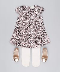 Vestido-Infantil-Estampado-Animal-Print-Manga-Curta-Decote-Redondo---Meia-Calca-Bege-8877295-Bege_3