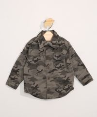 Camisa-de-Sarja-Infantil-Manga-Longa-Camuflada-Verde-Militar-9978514-Verde_Militar_1