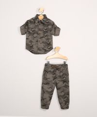 Camisa-de-Sarja-Infantil-Manga-Longa-Camuflada-Verde-Militar-9978514-Verde_Militar_3