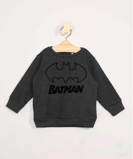 Blusa-de-Moletom-Infantil-Batman-Cinza-Mescla-Escuro-9976933-Cinza_Mescla_Escuro_1
