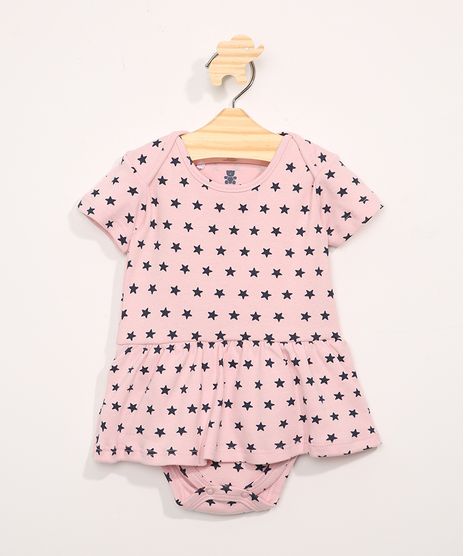 Body-Saia-Infantil-Manga-Curta-Estampado-de-Estrelas-Rosa-Claro-9980541-Rosa_Claro_1
