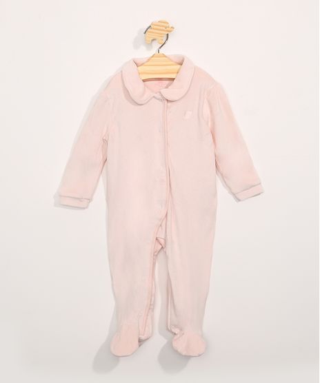 Macacao-de-Plush-Infantil-Manga-Longa-com-Bordado-Rosa-Claro-9966444-Rosa_Claro_1